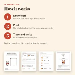 Little Panda's Sight Words Workbook: First 50 Words: how it works