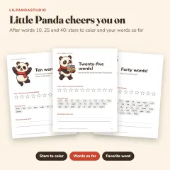 Little Panda's Sight Words Workbook 2: The Next 50 Words: cheer