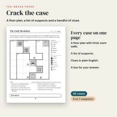 Sleuthoku Crime Mystery, Vol. 3: Seaside and Harbor, 60 Logic Cases for Adults: one case per page