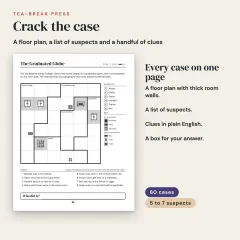 Sleuthoku Crime Mystery, Vol. 4: Museums, Galleries and Libraries, 60 Logic Cases for Adults: one case per page