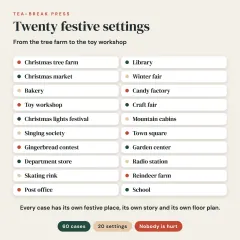 Sleuthoku Crime Mystery, Vol. 5: Christmas Crimes, 60 Logic Cases for Adults: twenty settings