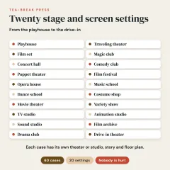 Sleuthoku Crime Mystery, Vol. 6: Stage and Screen, 60 Logic Cases for Adults: twenty settings