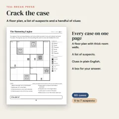 Sleuthoku Crime Mystery, Vol. 7: Trains, Ships and Hotels, 60 Logic Cases for Adults: one case per page