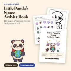 Little Panda's Space Activity Book: cover