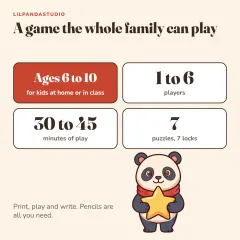 Little Panda’s Space Station Escape Room: ages and players