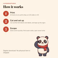 Little Panda’s Space Station Escape Room: how it works
