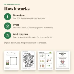 Little Panda's St Patrick's Day Activity Book: how it works