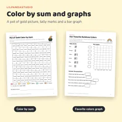 Little Panda’s St Patrick’s Day Classroom Pack: sums graphs