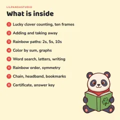 Little Panda’s St Patrick’s Day Classroom Pack: what’s inside