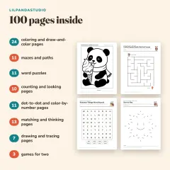 Little Panda's Summer Activity Book: what’s inside