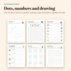 Little Panda's Summer Activity Book: dots and drawing