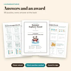 Little Panda's Summer Activity Book: answers
