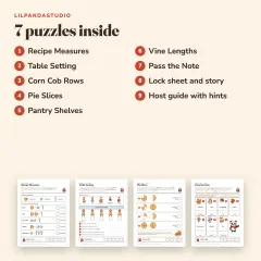 Little Panda’s Thanksgiving Escape Room: what’s inside