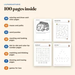 Little Panda's Things That Go Activity Book: what’s inside