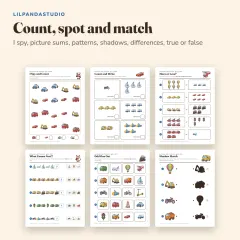 Little Panda's Things That Go Activity Book: count and match
