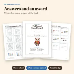 Little Panda's Things That Go Activity Book: answers