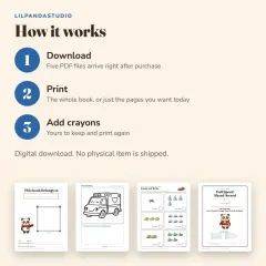 Little Panda's Things That Go Activity Book: how it works