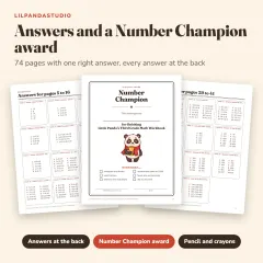 Little Panda's Third Grade Math Workbook: answers