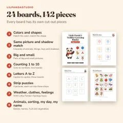Little Panda's Toddler Learning Binder: what’s inside