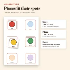 Little Panda's Toddler Learning Binder: pieces fit