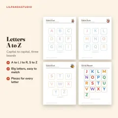 Little Panda's Toddler Learning Binder: letters