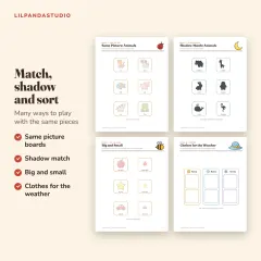 Little Panda's Toddler Learning Binder: matching