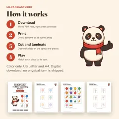 Little Panda's Toddler Learning Binder: how it works