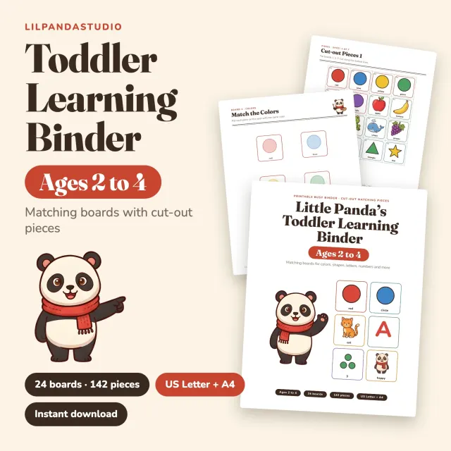 Little Panda's Toddler Learning Binder cover