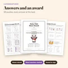 Little Panda's Unicorns and Fairy Tales Activity Book: answers