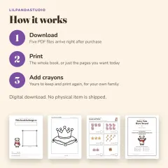 Little Panda's Unicorns and Fairy Tales Activity Book: how it works