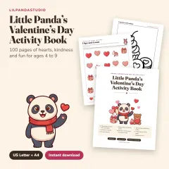 Little Panda's Valentine's Day Activity Book: cover