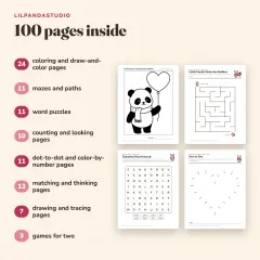 Little Panda's Valentine's Day Activity Book: what’s inside