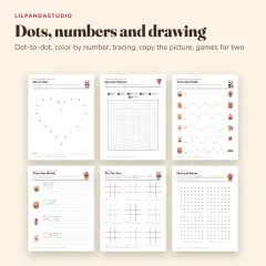 Little Panda's Valentine's Day Activity Book: dots and drawing