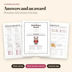 Little Panda's Valentine's Day Activity Book: answers