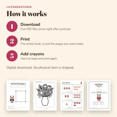 Little Panda's Valentine's Day Activity Book: how it works