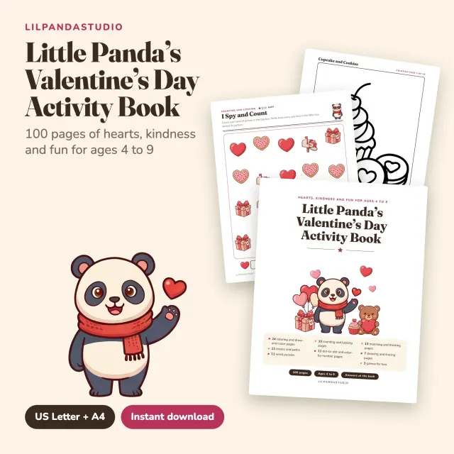 Little Panda's Valentine's Day Activity Book cover