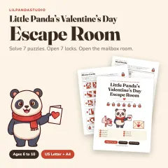 Little Panda’s Valentine’s Day Escape Room: cover
