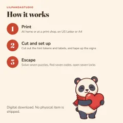 Little Panda’s Valentine’s Day Escape Room: how it works