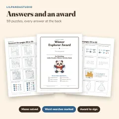 Little Panda's Winter Activity Book: answers